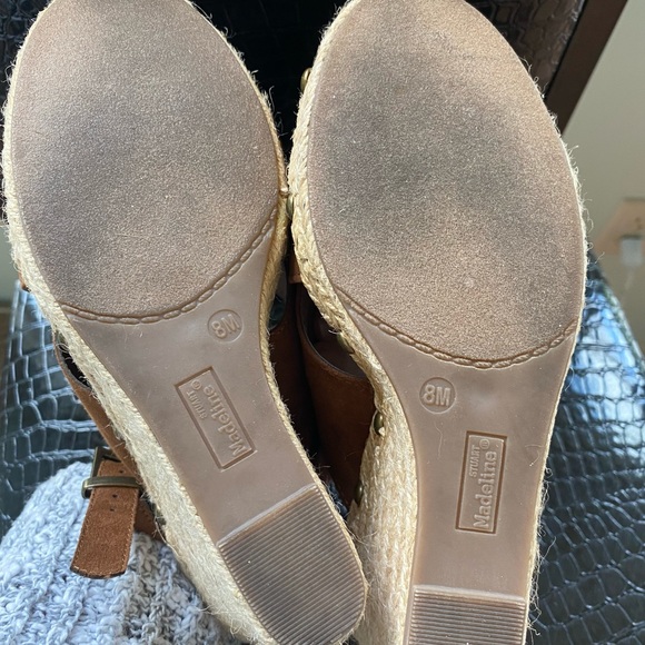 EUC Madeline Stuart espadrille wedge heel sandals - Picture 8 of 16